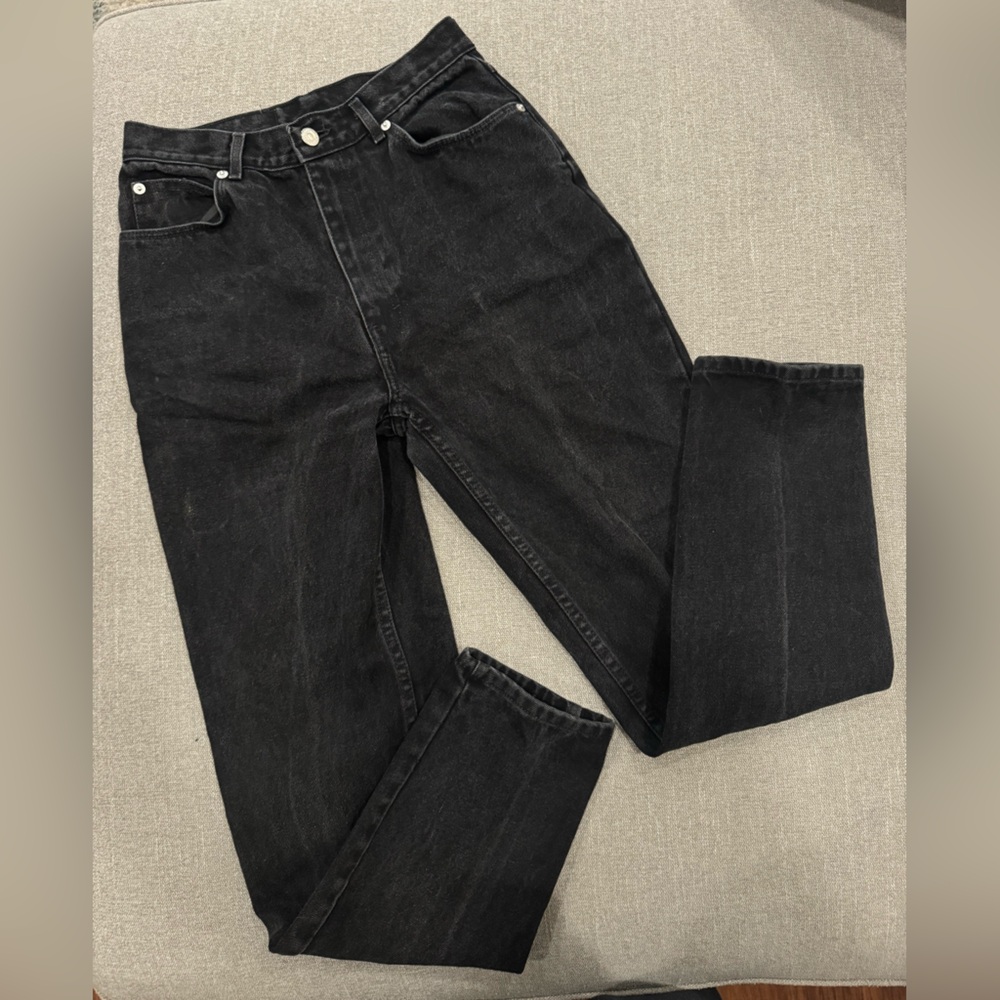 Vintage Jordache High-Waisted Black Jeans – Size 9, 27” Waist, Made in‎ USA